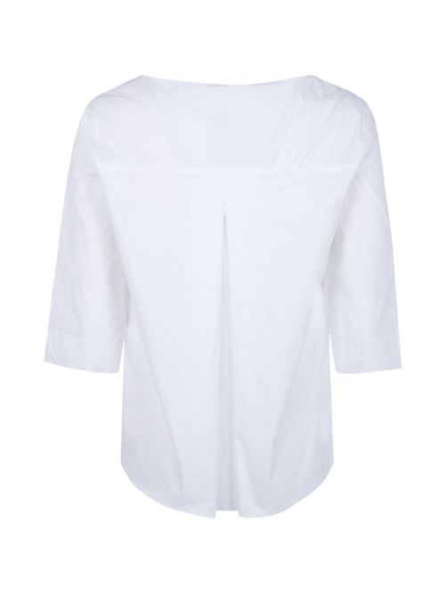 Blusa donna Liviana Conti in popeline bianca con manica 3/4 LIVIANA CONTI | L6SK74A01-0